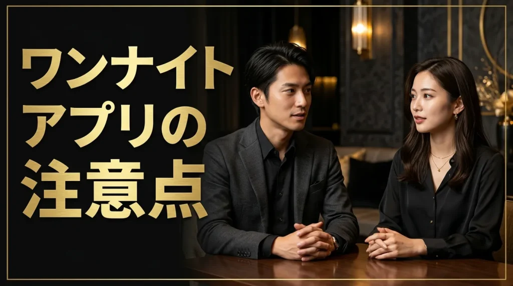 安全にワンナイトアプリを使うための注意点