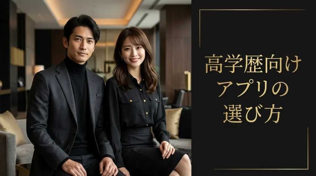 高学歴向けマッチングアプリの選び方 | 失敗しない4つのポイント 高学歴向けマッチングアプリの選び方 | 失敗しない4つのポイント