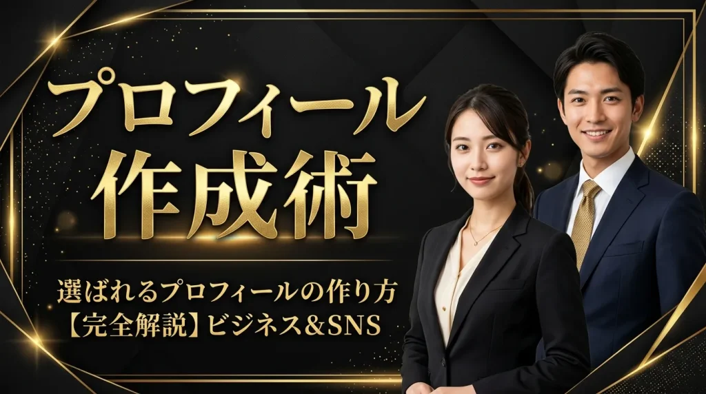 マッチング率を劇的に上げるプロフィール作成術