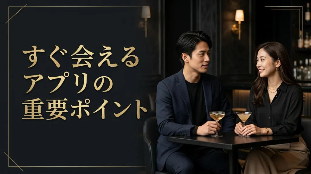 すぐ会えるマッチングアプリを選ぶ前に知っておくべき5つの重要ポイント