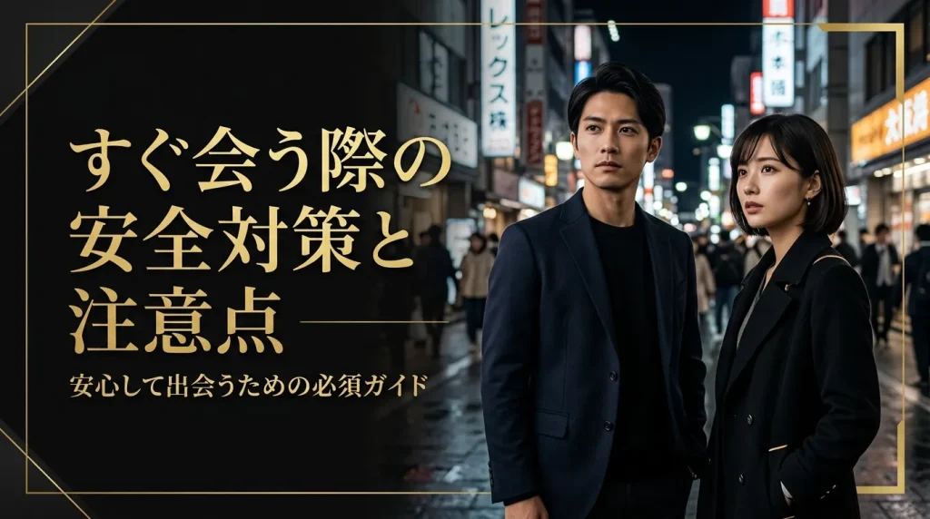 すぐ会う際に必ず知っておくべき安全対策と6つの注意点