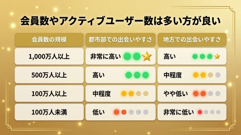 会員数やアクティブユーザー数は多い方が良い