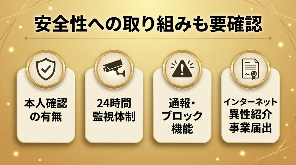 安全性への取り組みも要確認
