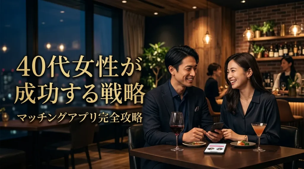 40代女性がマッチングアプリで成功する8つの戦略