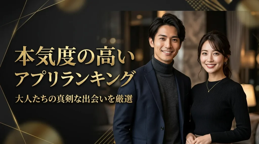 本気度の高いマッチングアプリランキング 本気度の高いマッチングアプリランキング