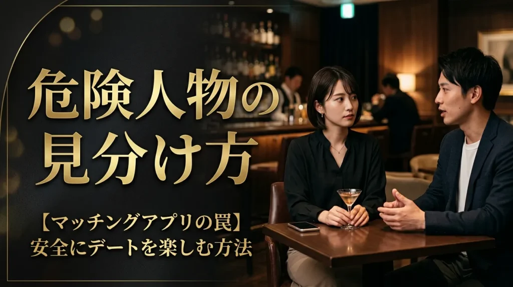 マッチングアプリで注意すべき危険人物の見分け方 マッチングアプリで注意すべき危険人物の見分け方