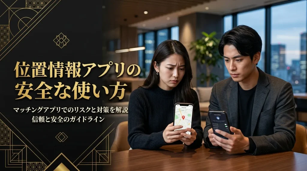 位置情報マッチングアプリの安全な使い方【プライバシーを守る設定】 位置情報マッチングアプリの安全な使い方【プライバシーを守る設定】