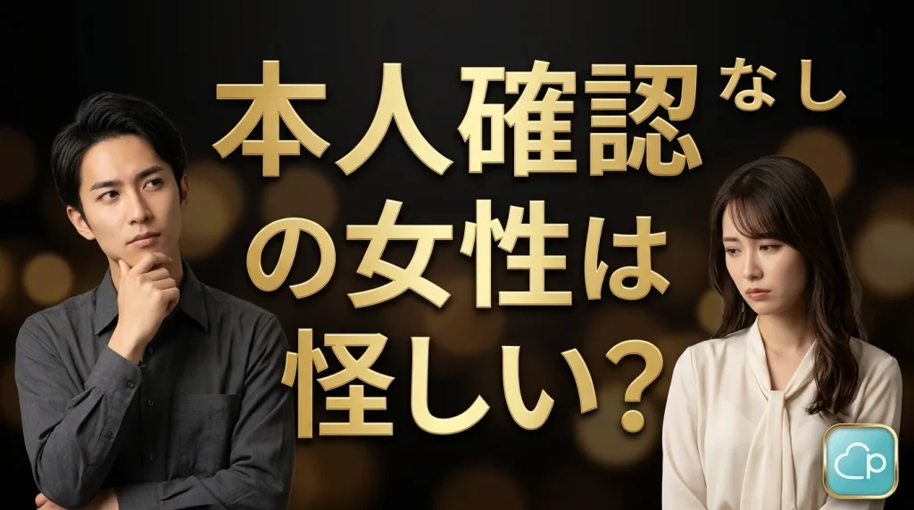 本人確認なしの女性ユーザーは怪しいのか