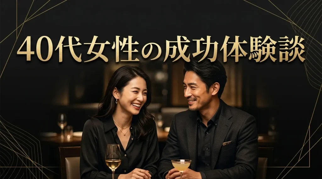 マッチングアプリで成功した40代女性の体験談