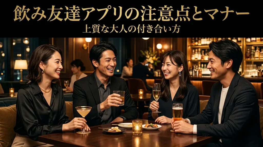 飲み友達アプリ利用時の注意点とマナー 飲み友達アプリ利用時の注意点とマナー