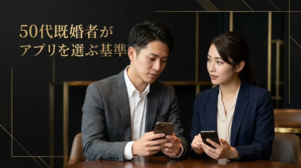 50代既婚者がマッチングアプリを選ぶ5つの基準
