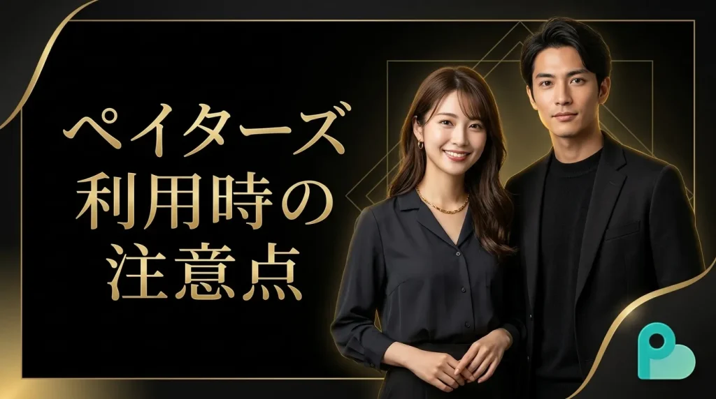 ペイターズを安全に利用するための注意点