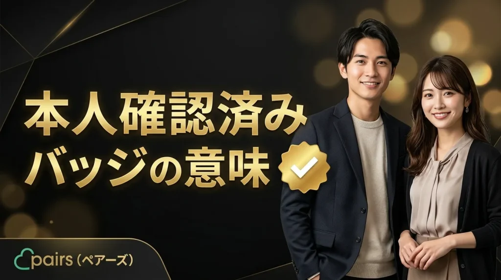 本人確認済みバッジの意味とマッチング率への影響