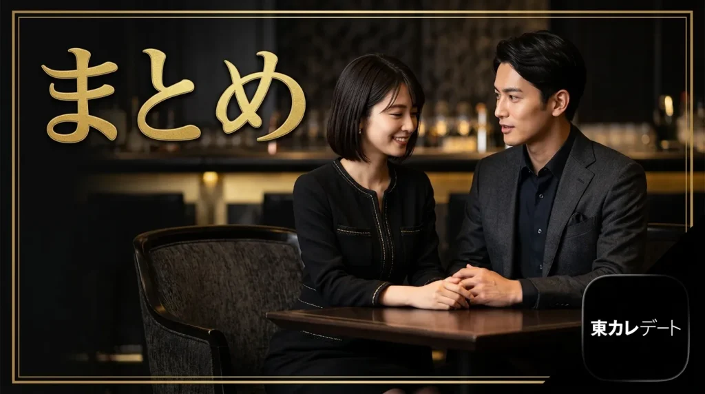 まとめ|東カレデートで理想の出会いを実現するために まとめ|東カレデートで理想の出会いを実現するために
