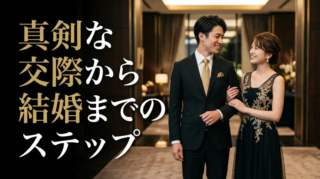 真剣な交際から結婚までのステップ 真剣な交際から結婚までのステップ