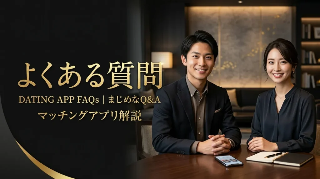 無料マッチングアプリに関するよくある質問 無料マッチングアプリに関するよくある質問