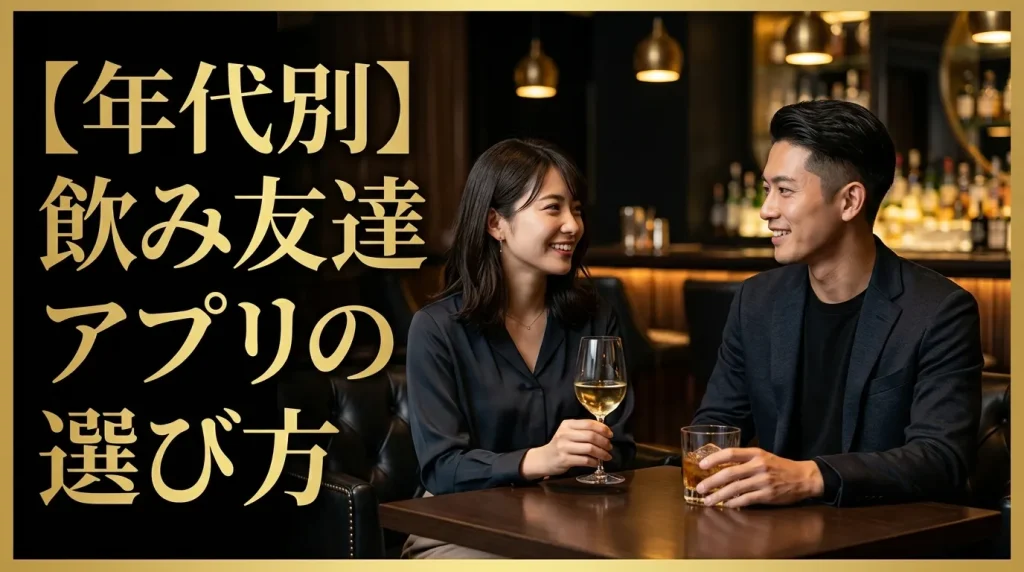 【年代別】最適な飲み友達アプリの選び方 【年代別】最適な飲み友達アプリの選び方