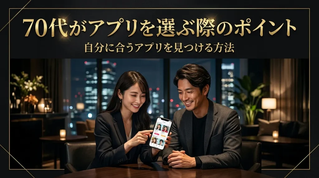 70代がマッチングアプリを選ぶ際の重要なポイント