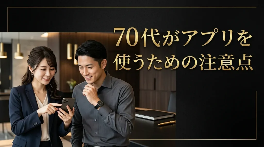 70代がマッチングアプリを安全に使うための注意点