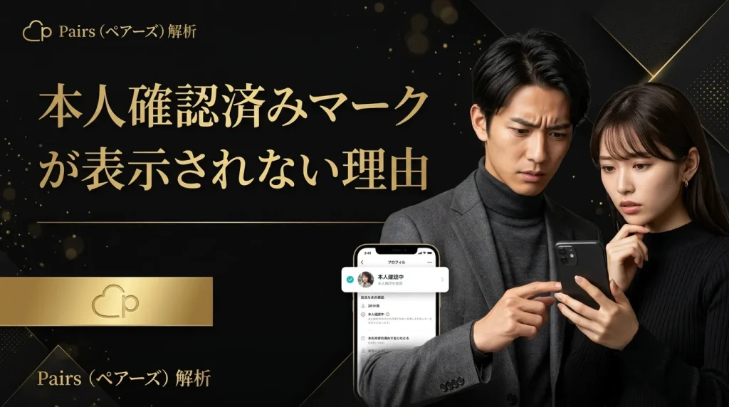 本人確認済みマークが表示されない理由と確認方法