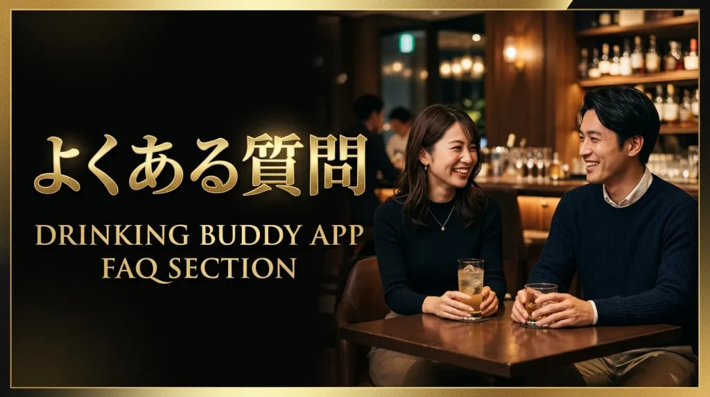 飲み友達アプリに関するよくある質問 飲み友達アプリに関するよくある質問