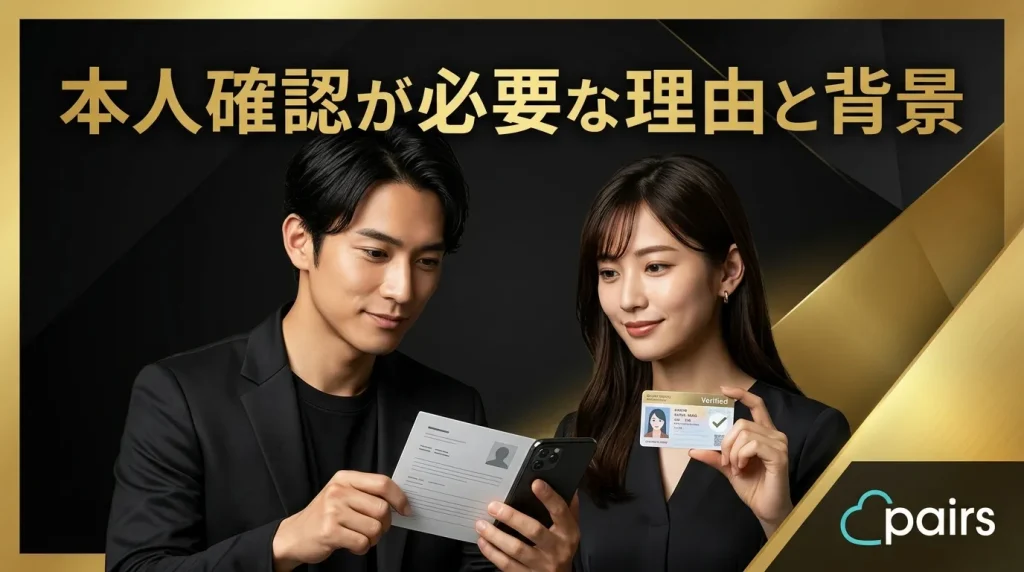 Pairsの本人確認が必要な理由と法的背景