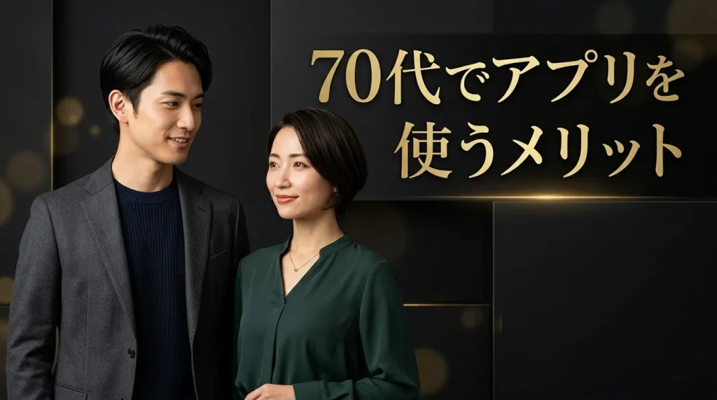 70代でマッチングアプリを使うメリットとは
