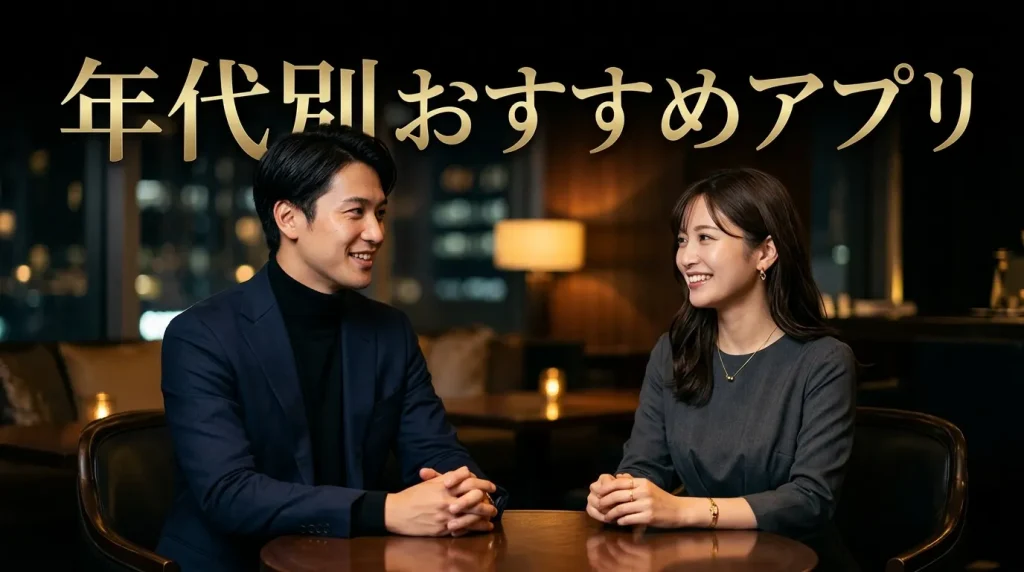 年代別おすすめマッチングアプリ 年代別おすすめマッチングアプリ