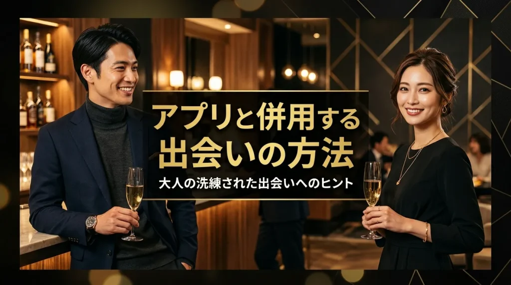 40代男性がマッチングアプリと併用すべき出会いの方法