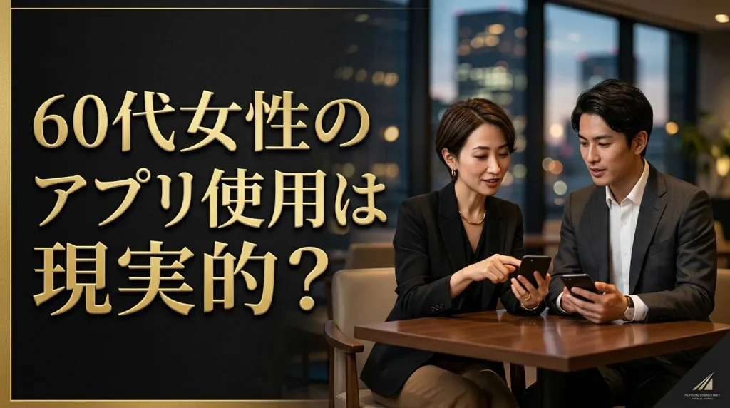 60代女性がマッチングアプリを使うのは現実的なのか