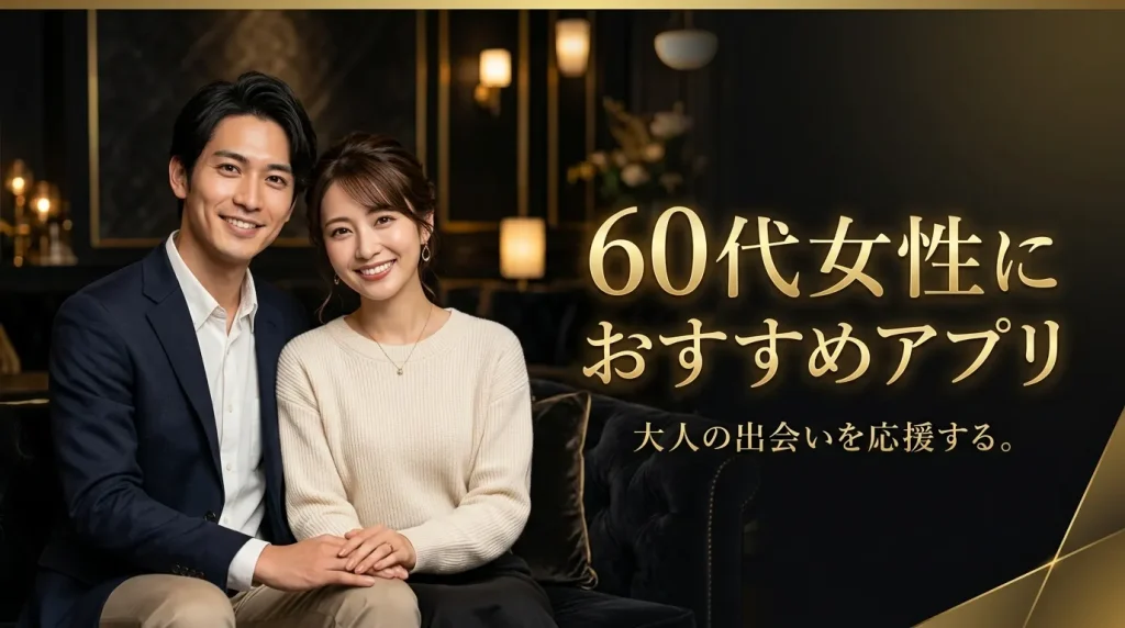 60代女性におすすめのマッチングアプリ7選