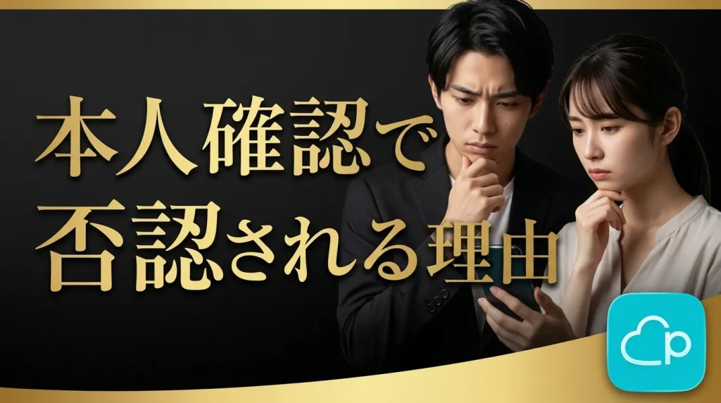 本人確認で否認される主な理由と対処法