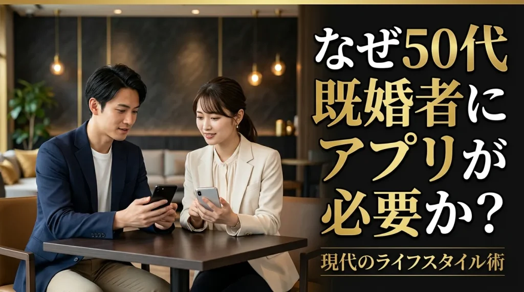 なぜ50代既婚者にマッチングアプリが必要なのか