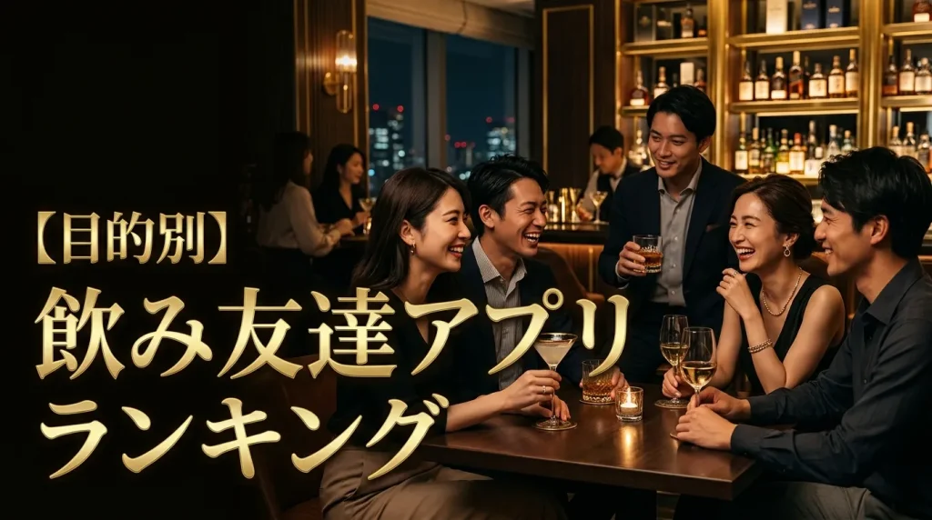 【目的別】おすすめ飲み友達アプリランキング TOP10 【目的別】おすすめ飲み友達アプリランキング TOP10