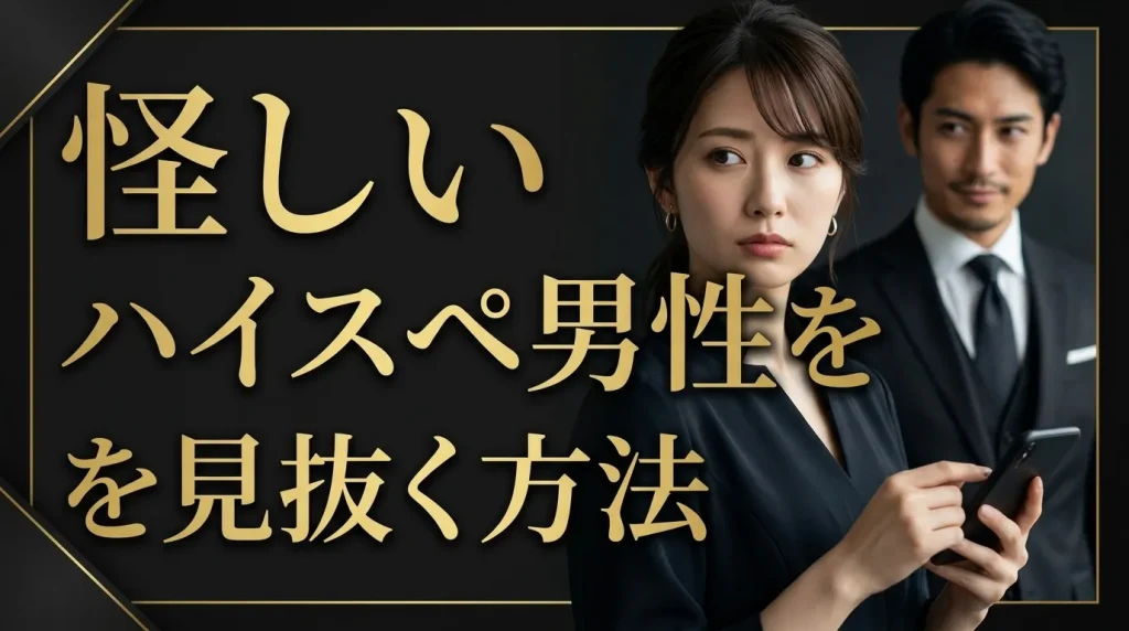 マッチングアプリで怪しいハイスペ男性を見抜く方法