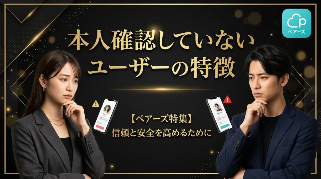 本人確認していないユーザーの特徴と見分け方