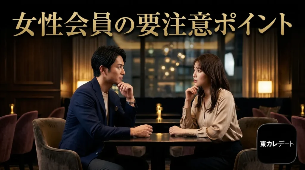 東カレデート女性会員の要注意ポイント 東カレデート女性会員の要注意ポイント