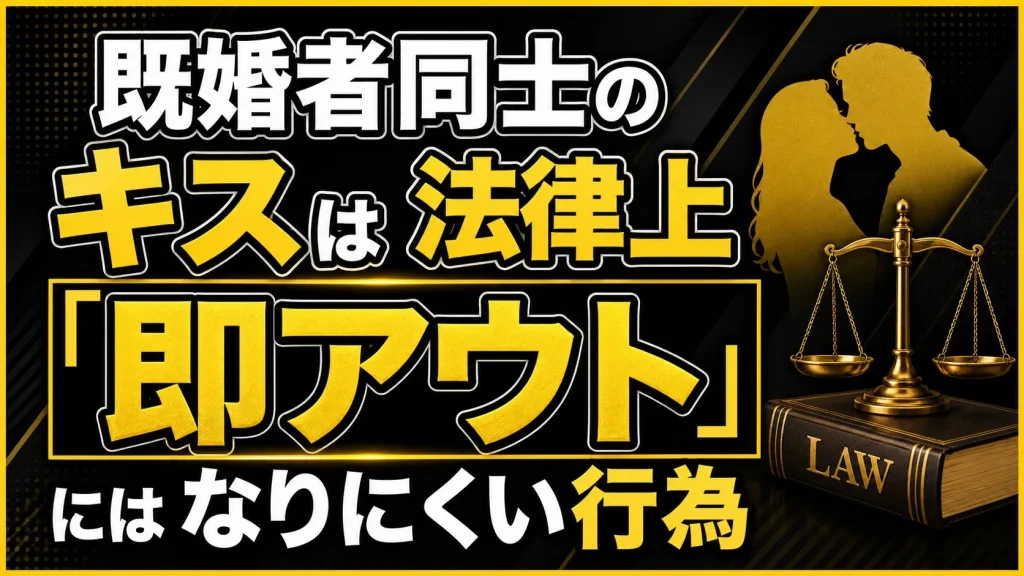 キスは“即アウト”になりにくいが、状況次第で揉める