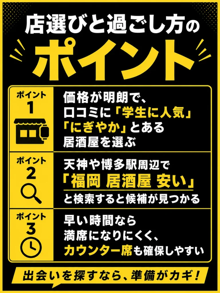 【学生】早い時間の手頃な居酒屋で自然に仲良くなる