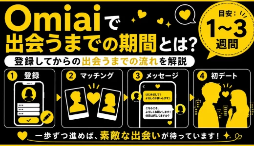 Omiaiで出会うまでの期間は？登録してから出会うまでの流れを解説