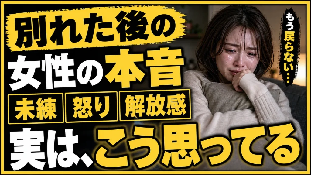 既婚者同士で別れた後、女性心理が揺れるのは普通。
