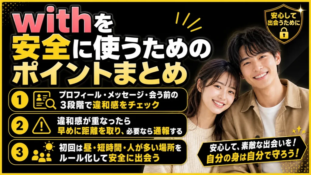 まとめ|疑うより「避ける基準」を決めて安心してwithを使おう