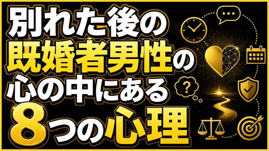 別れた後の男性心理八選