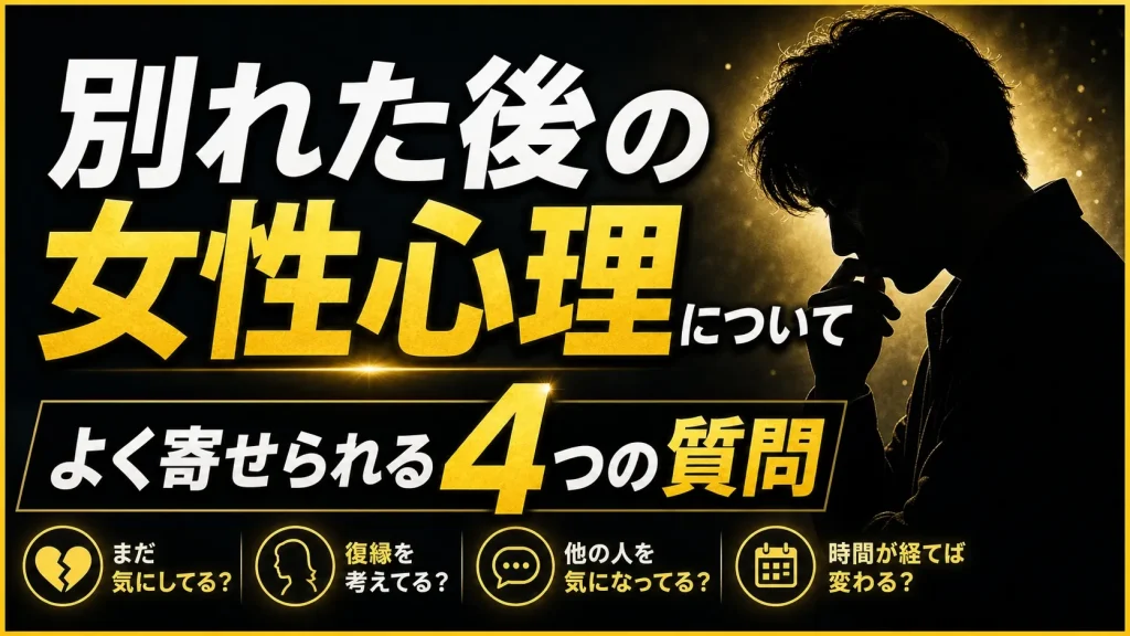 別れた後の女性心理に関する質問