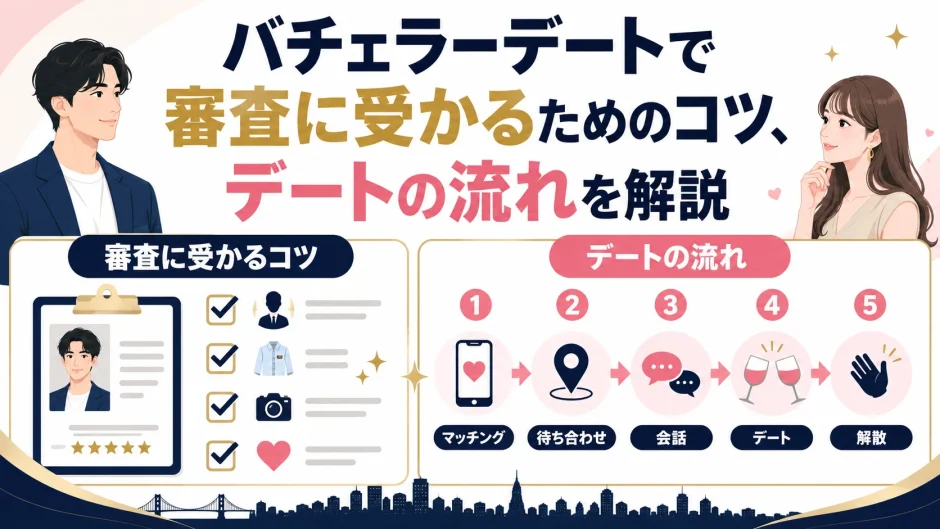 バチェラーデートで審査に受かるためのコツは？デートの流れを解説