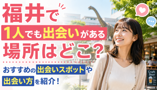 福井で1人でも出会いがある場所はどこ？おすすめの出会いスポットや出会い方を紹介！