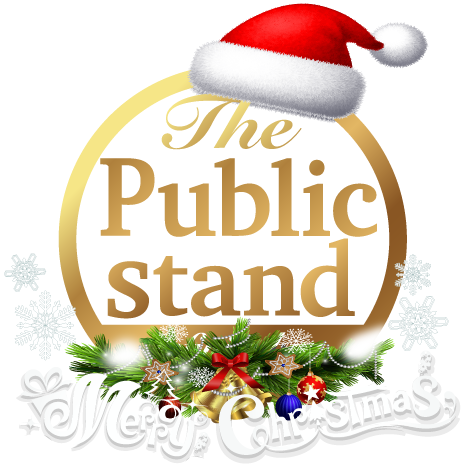 Public stand logo white